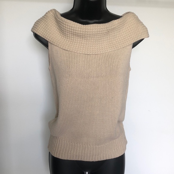 J. Crew Sweaters - J. CREW Tan Sleeveless Sweater, size Small